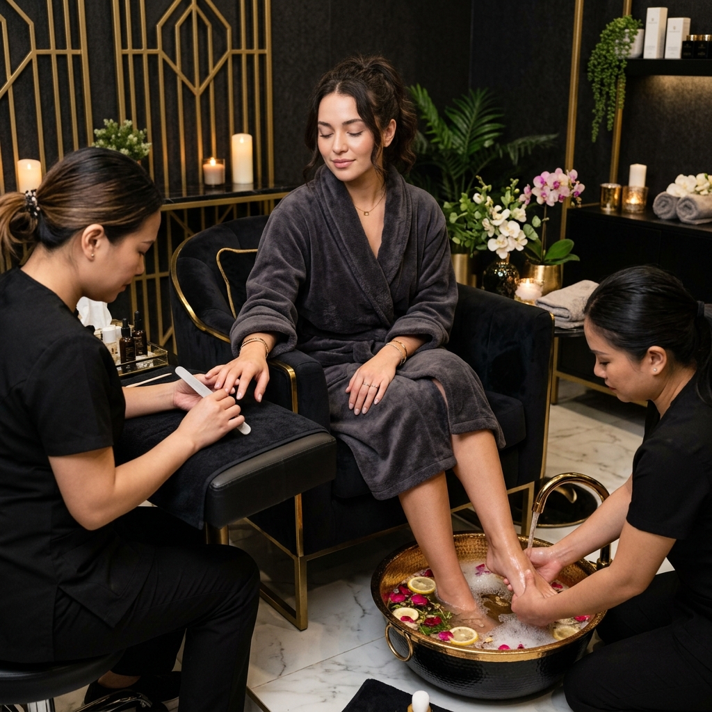 Hands — BODY BLEACH / D-TAN at Impeccable Unisex Salon, Kanpur